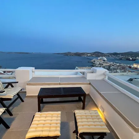 公寓 Vaporia Terrace Seaview 埃尔莫波利斯