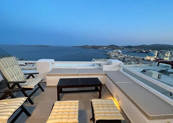 Daire Vaporia Terrace Seaview Ermoupoli